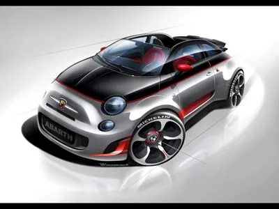 2010 Abarth 500C Posters and Prints
