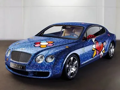 2009 Bentley Continental GT by Romero Britto Prints and Posters
