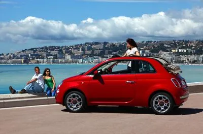 2010 Fiat 500C Prints and Posters