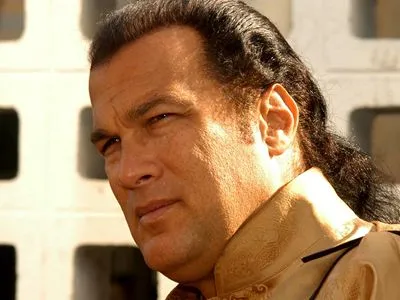 Steven Seagal White Water Bottle With Carabiner