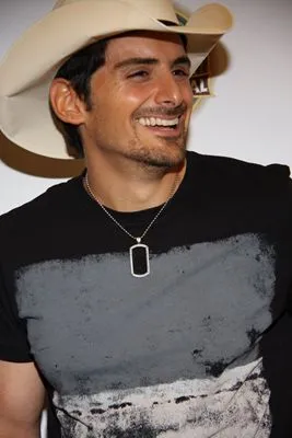 Brad Paisley White Water Bottle With Carabiner