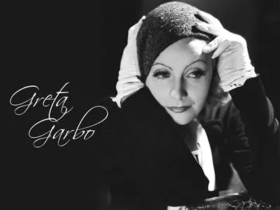 Greta Garbo White Water Bottle With Carabiner