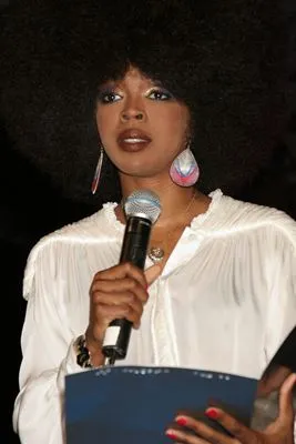 Lauryn Hill White Water Bottle With Carabiner