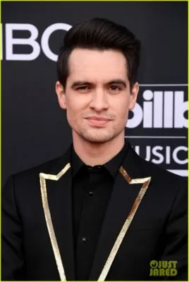 Brendon Urie White Water Bottle With Carabiner