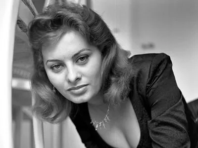 Sophia Loren White Water Bottle With Carabiner