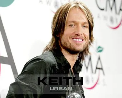 Keith Urban White Water Bottle With Carabiner