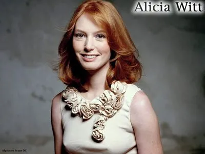 Alicia Witt White Water Bottle With Carabiner