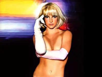 Britney Spears Women's Deep V-Neck TShirt