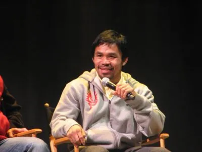 Manny Pacquiao White Water Bottle With Carabiner