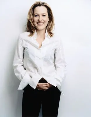 Gillian Anderson White Water Bottle With Carabiner