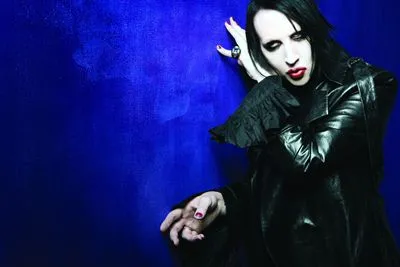 Marilyn Manson Round Flask