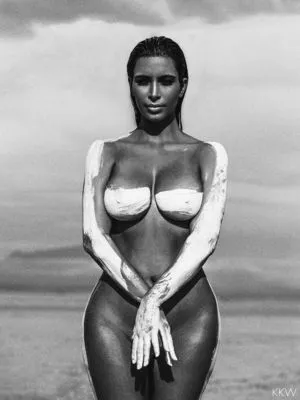 Kim Kardashian Women's Deep V-Neck TShirt