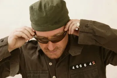 Bono Mens Pullover Hoodie Sweatshirt