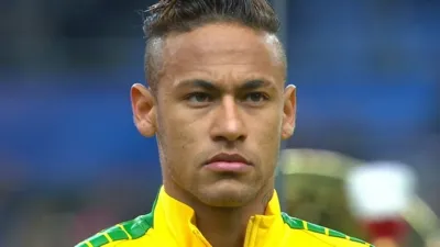 Neymar Women's Deep V-Neck TShirt