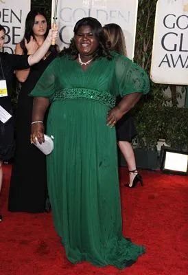 Gabourey Sidibe White Water Bottle With Carabiner