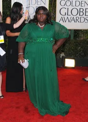 Gabourey Sidibe White Water Bottle With Carabiner