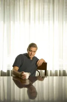 George Clooney White Water Bottle With Carabiner