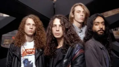 Soundgarden Women's Deep V-Neck TShirt
