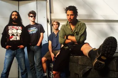 Soundgarden Women's Deep V-Neck TShirt