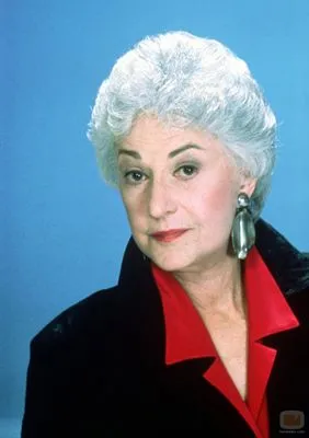 Bea Arthur White Water Bottle With Carabiner