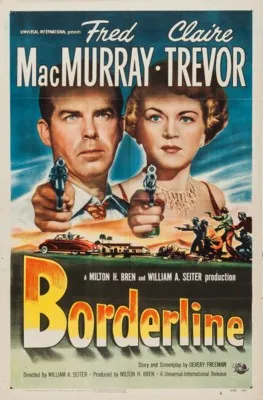 Borderline (1950) White Water Bottle With Carabiner