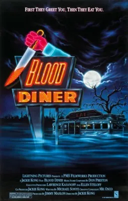 Blood Diner (1987) White Water Bottle With Carabiner