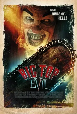Big Top Evil (2019) White Water Bottle With Carabiner