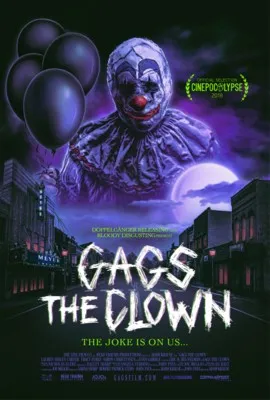 Gags The Clown (2018) White Water Bottle With Carabiner