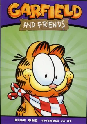 Garfield and Friends (1988) White Water Bottle With Carabiner