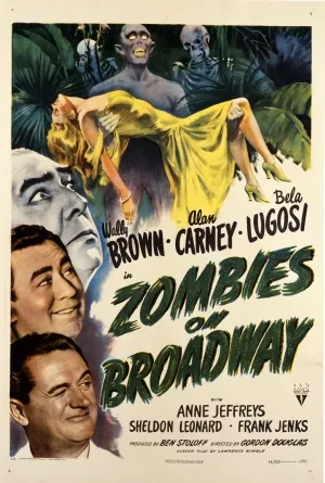 Zombies on Broadway (1945) White Water Bottle With Carabiner
