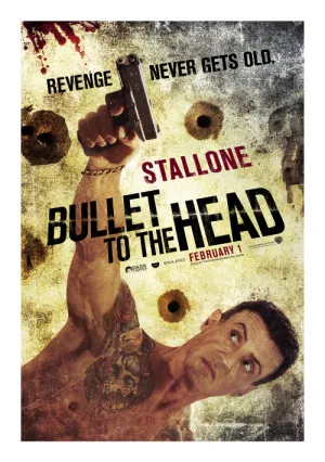 Bullet To The Head (2012) White Water Bottle With Carabiner