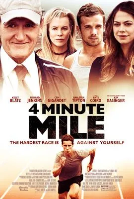 4 Minute Mile (2014) White Water Bottle With Carabiner