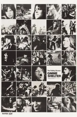 Gimme Shelter (1970) White Water Bottle With Carabiner