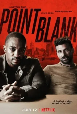Point Blank (2019) White Water Bottle With Carabiner