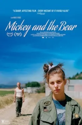 Mickey and the Bear (2019) White Water Bottle With Carabiner