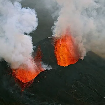 Volcanoes Men's Heavy Long Sleeve TShirt