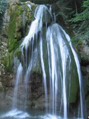 Waterfalls Women's Deep V-Neck TShirt