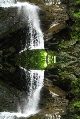 Waterfalls Round Flask