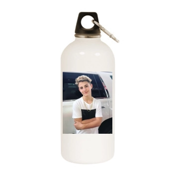 MattyBRaps White Water Bottle With Carabiner
