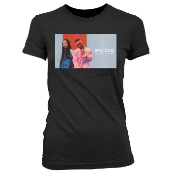 Maluma Women's Junior Cut Crewneck T-Shirt