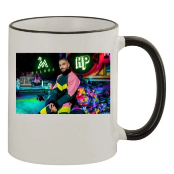 Maluma 11oz Colored Rim & Handle Mug