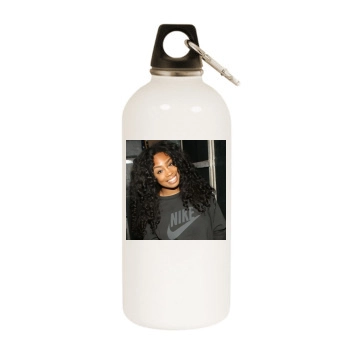 SZA White Water Bottle With Carabiner
