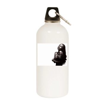 Sade White Water Bottle With Carabiner