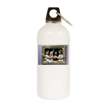 ABBA White Water Bottle With Carabiner