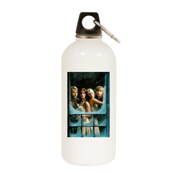 ABBA White Water Bottle With Carabiner