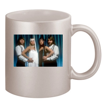 ABBA 11oz Metallic Silver Mug