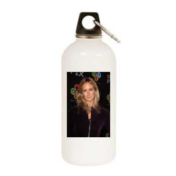 Lady Victoria Hervey White Water Bottle With Carabiner