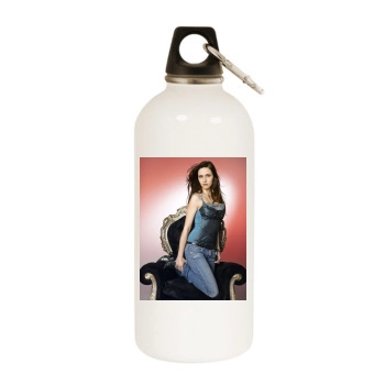 Mia Aegerter White Water Bottle With Carabiner