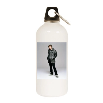 Air White Water Bottle With Carabiner