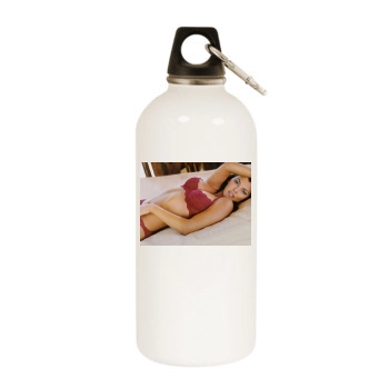 Ali Landry White Water Bottle With Carabiner